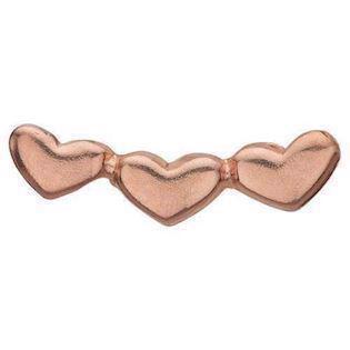 Christina Collect Rose Gold-plated 925 Sterling Silver Love Small Rose Gold-plated Heart Bow, model 603-R32